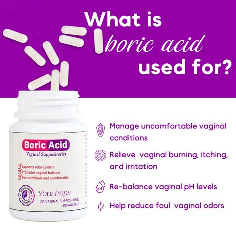 Boric acid vaginal Uses, Side Effects & Warnings